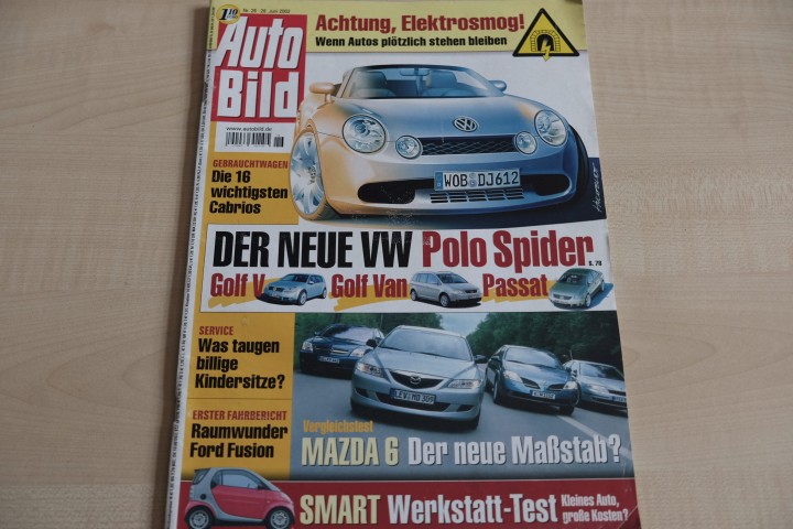 Deckblatt Auto Bild (26/2002)